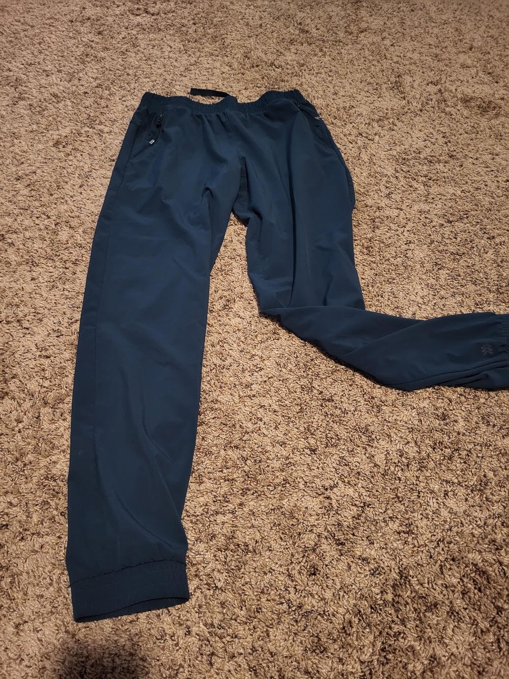 Girls Teal Blue Athletic Jogger Pants
